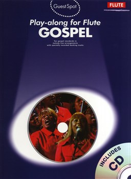 GUEST SPOT Gospel Playalong + CD cover illustrating a choir singing