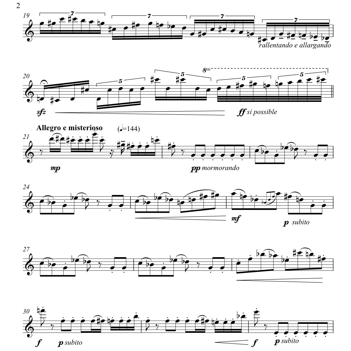 Esmail- Chardonnay for Solo Flute