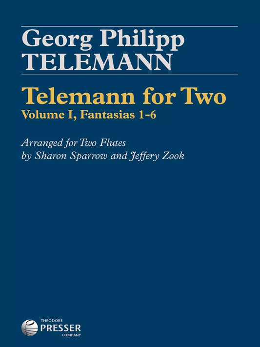 Telemann For Two Vol. 1- Fantasias 1-6 arr. for Two Flutes