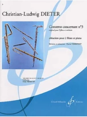 Dieter- Concerto Concertant No 3 for Two Flutes and Piano