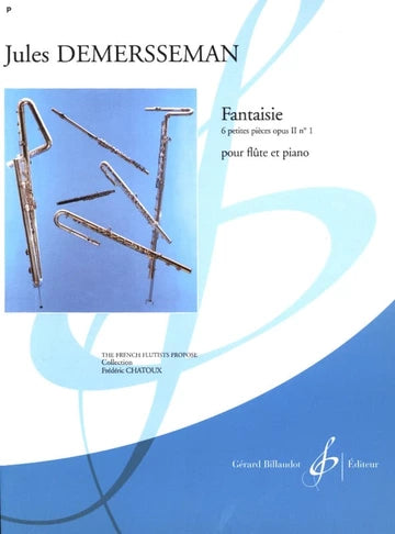 Demersseman- Fantaisie from 6 Petites pièces Op. 2 no. 1 for Flute and Piano