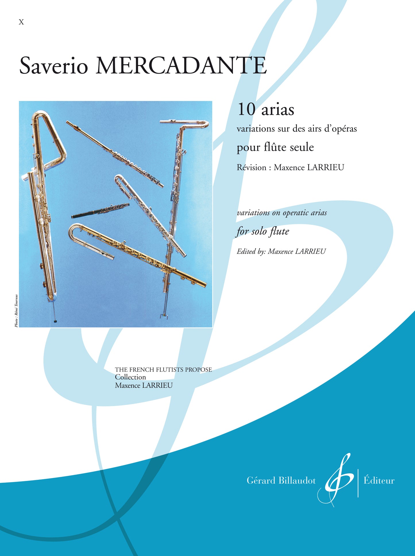 Mercadante- 10 Arias for Solo Flute (Billaudot)