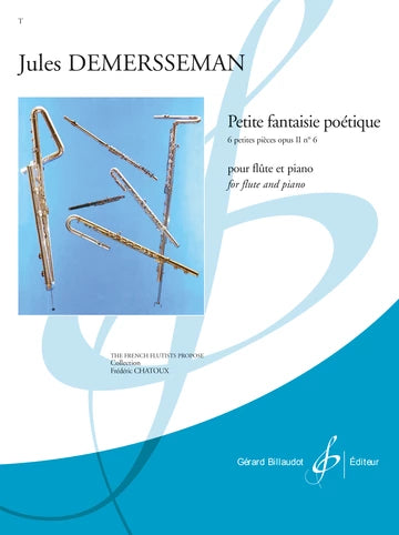 Demersseman- Petite Fantaisie Poétique from 6 Petites pièces Op. 2 no. 6 for Flute and Piano