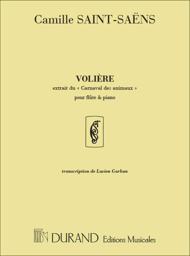Saint-Saëns- Volière from "The Carnival of the Animals" for Flute and Piano