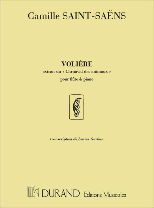 Saint-Saëns- Volière from "The Carnival of the Animals" for Flute and Piano