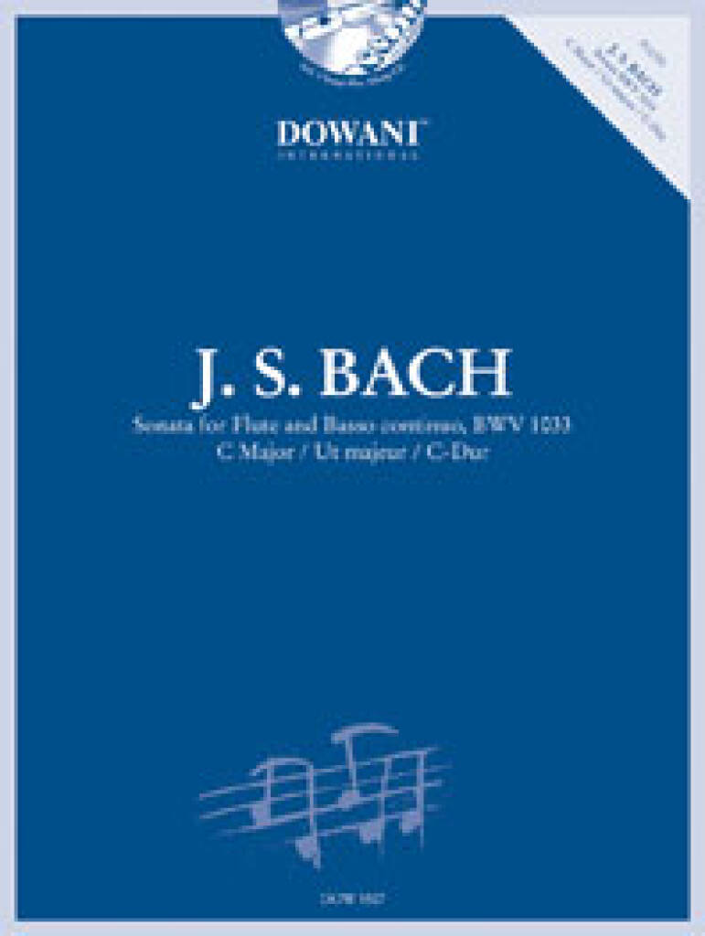 JS Bach Sonata BWV1033 in C Major-Flute and Play Along CD