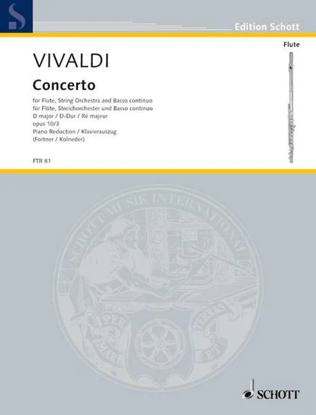 Vivaldi- Concerto in No 3 in D Major "Il Gardellino" for Flute and Piano