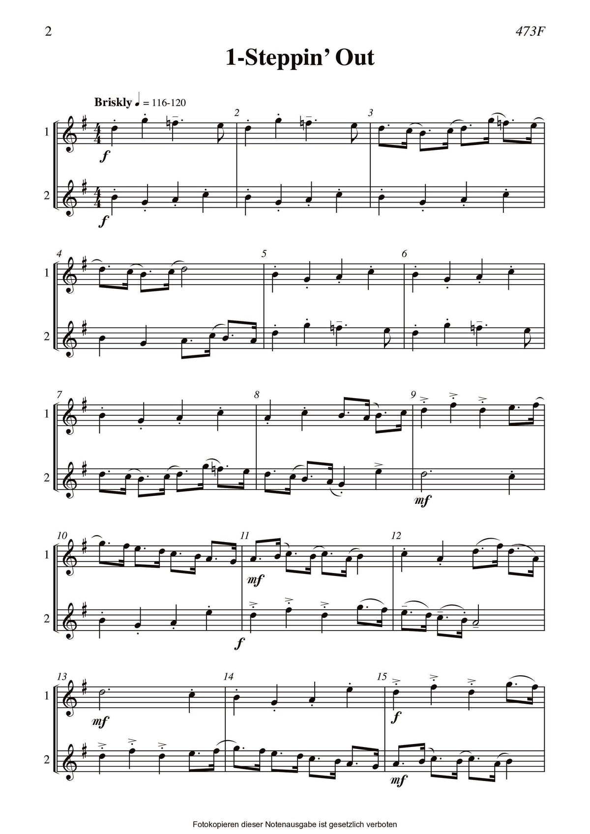 Wiggins- Two's Company: Sixteen Little Duets for two equal instruments