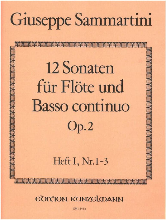Sammartini- 12 Sonatas for Flute and Basso Continuo Op.2 (Book 1- Nos.1-3)