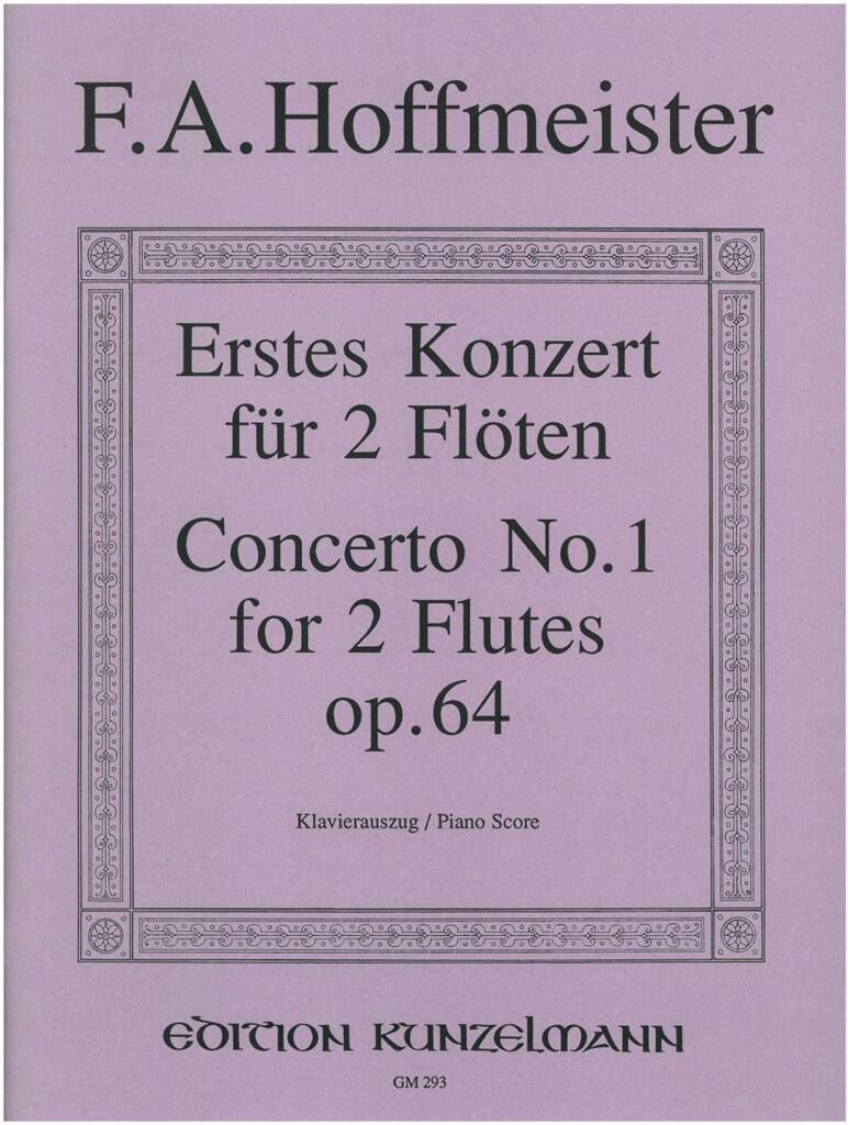 Hoffmeister- Concerto No. 1 Op. 64 for Two Flutes and Piano