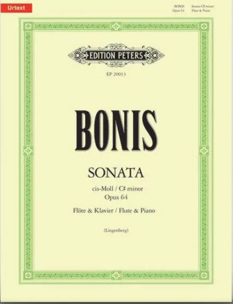 Bonis Sonata- Flute and Piano Edition Peters