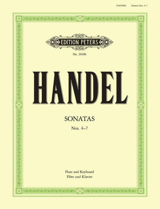 Handel- Sonatas Nos. 4-7 for Flute and Basso Continuo