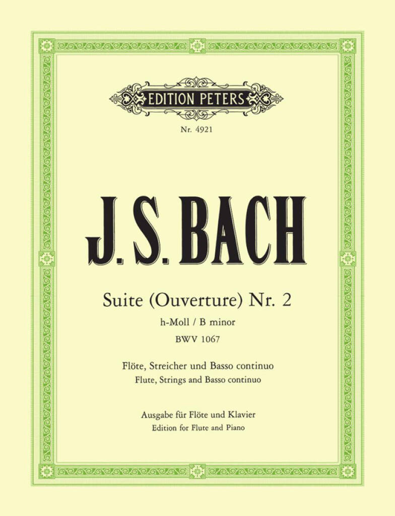 JS Bach Suite No 2 in B Minor BWV 1067- Edition Peters