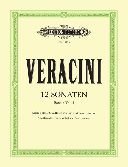 Veracini- 12 Sonatas for Flute and Basso Continuo