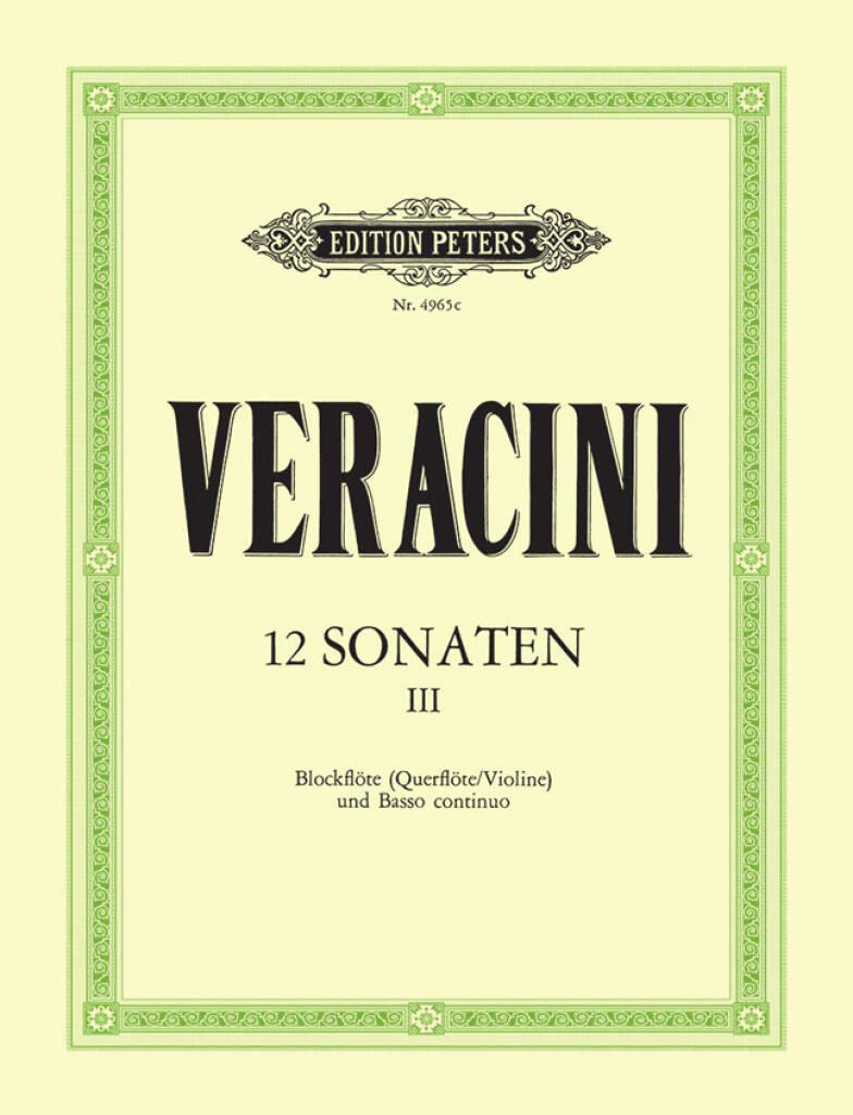 Veracini- 12 Sonatas for Flute and Basso Continuo