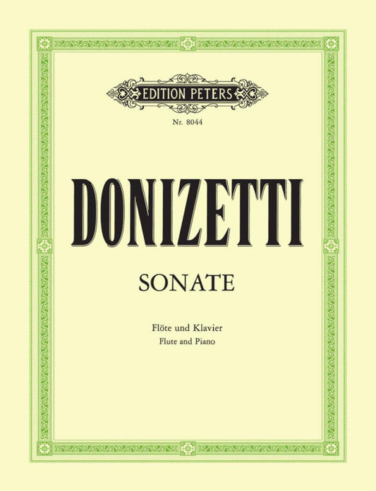Donizetti Sonata in C Major for Flute and Piano