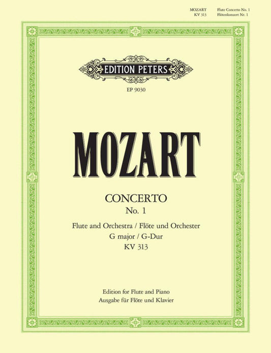 Mozart- Concerto No 1 in G Major KV313 for Flute and Piano (Edition Peters)