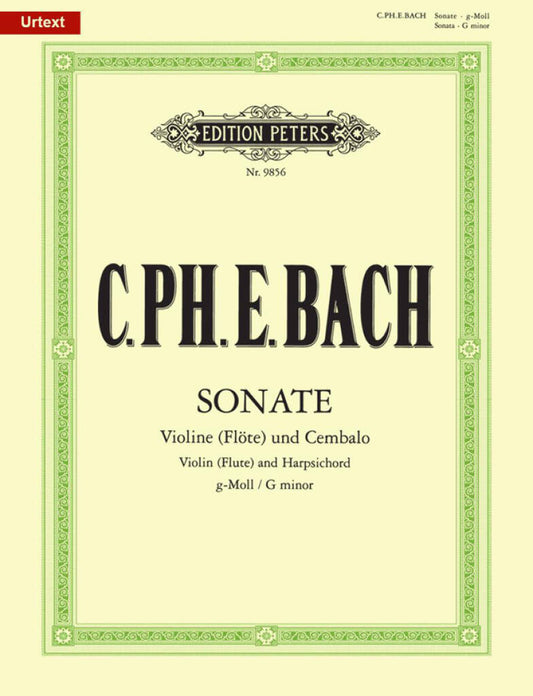 CPE Bach Sonata in G minor