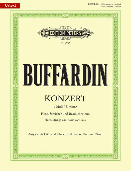 Buffardin Concerto in E Minor for Flute and Piano