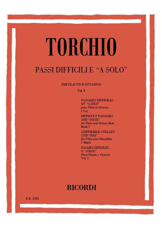 Torchio- Difficult Passages for Solo Flute and Piccolo from Orchestral Repertoire