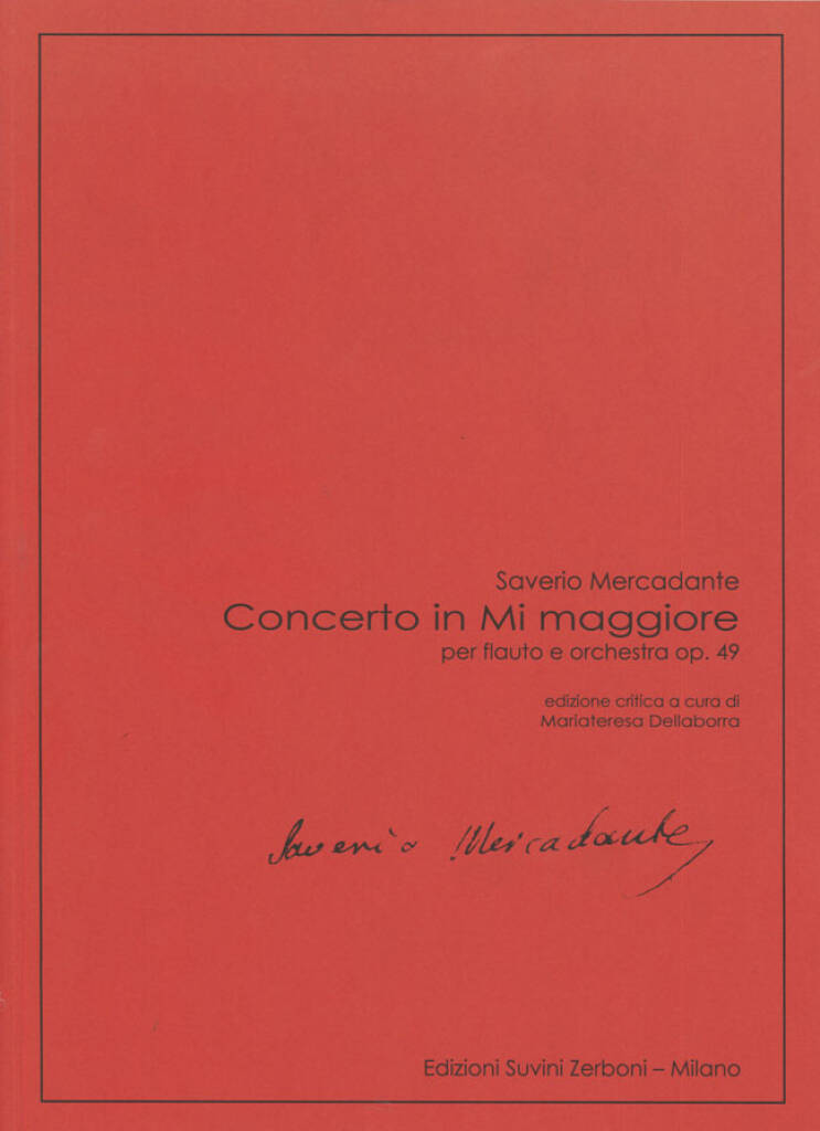 Mercadante- Concerto in E Major Op 49 Full Orchestral Score