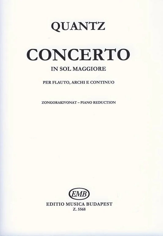 Quantz- Concerto in G for Flute and Piano (EMB)