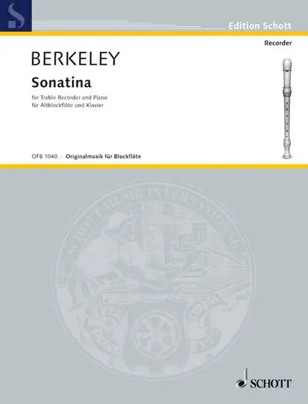 Berkeley- Sonatina op. 13 for Treble Recorder or Flute and Piano