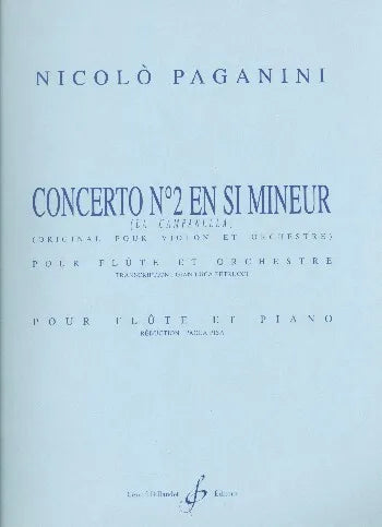 Paganini- Concerto No. 2 in B minor for Flute and Piano