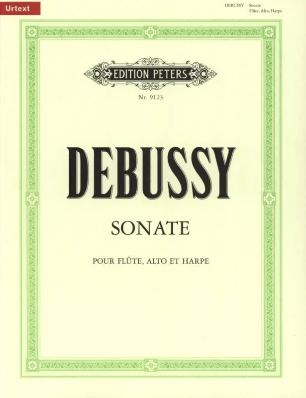 Debussy- Sonata for Flute, Viola and Harp (Peters)