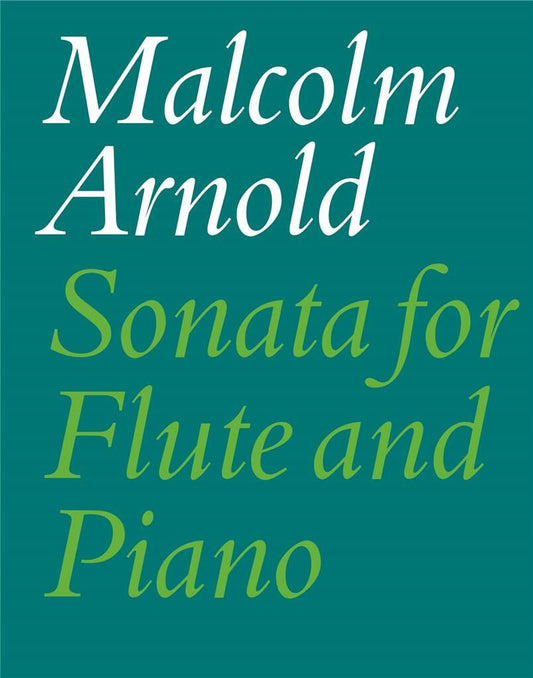 Sonata for Flute and Piano by Malcolm Arnold cover