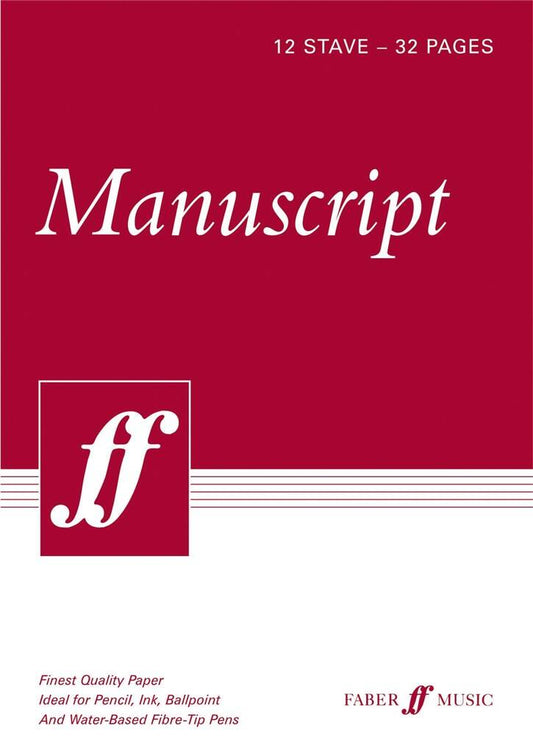 12 Page manuscript paper (Faber Music)