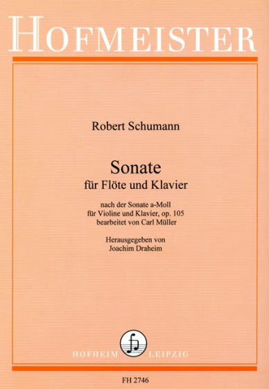 Schumann- Sonata in A Minor Op 105 for Flute and Piano