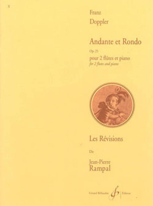 Doppler- Andante and Rondo Op. 25 for Two Flutes and Piano (Billaudot)