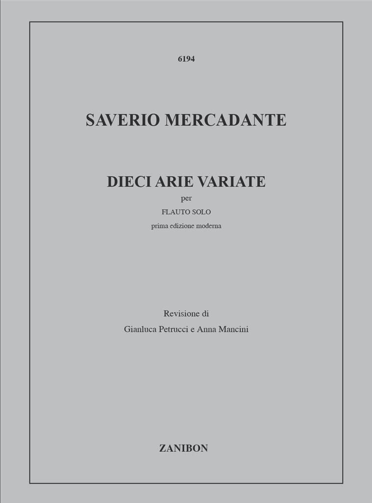 Mercadante- 10 Arias for Solo Flute (Zanibon)