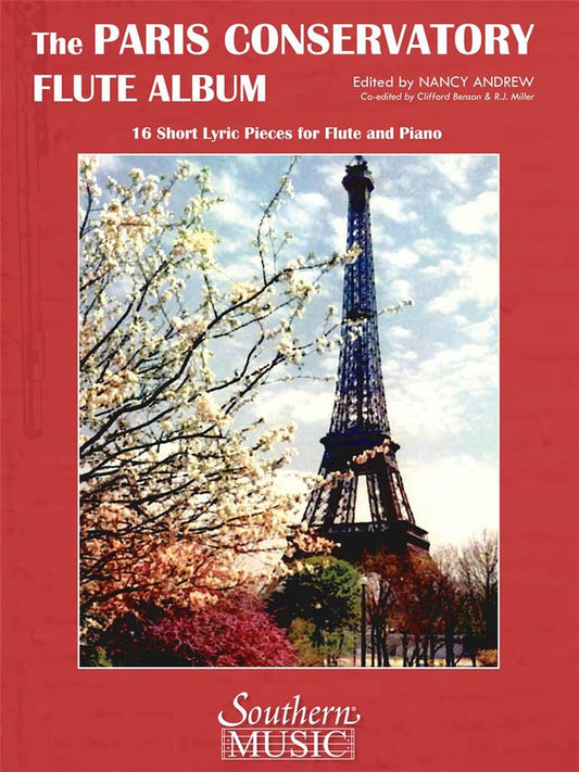 Paris Conservatory Flute Album cover with a picture of Eiffel tower on red background