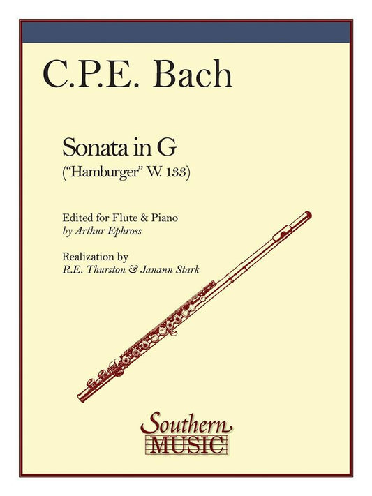 CPE Bach- Sonata in G “Hamburger” W.133 for Flute and Piano (SMC)