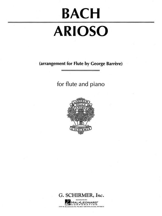 Bach Arioso for Flute and Piano