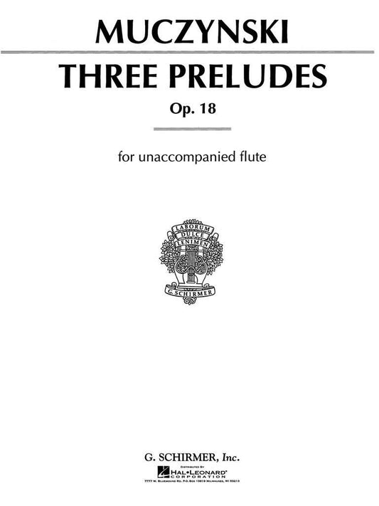 Muczynski- Three Preludes Op 18 for Unaccompanied Flute