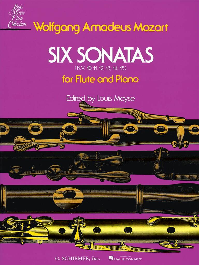 Mozart- SIx Sonatas KV 10-15 for Flute and Piano (Schirmer)