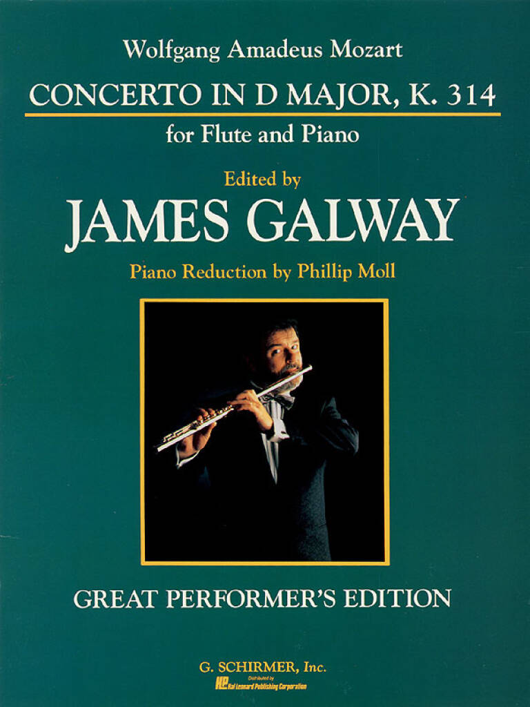 Mozart- Concerto in D Major KV314 for Flute and Piano (Schirmer)