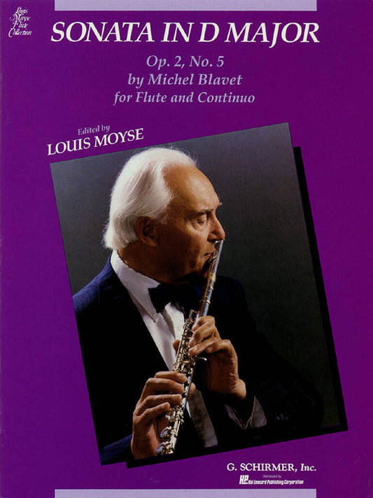 Blavet Sonata in D major Op 2 No 5 for Flute & Continuo
