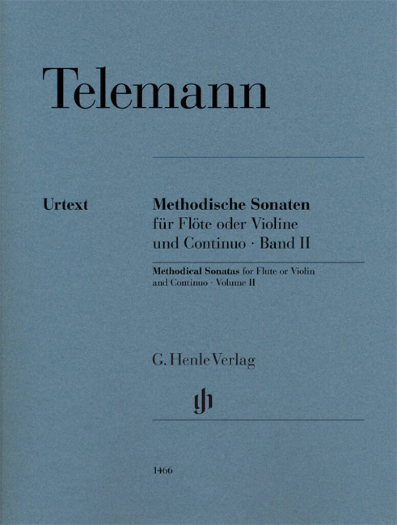 Telemann- Methodical Sonatas for Flute and Basso Continuo (Henle)