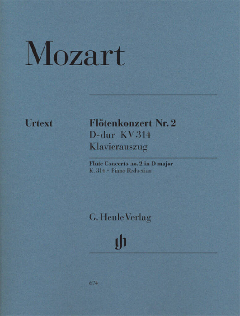 Mozart- Concerto In D KV314 for Flute And Piano (Henle)