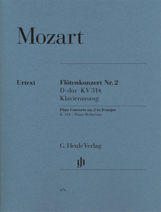 Mozart- Concerto In D KV314 for Flute And Piano (Henle)