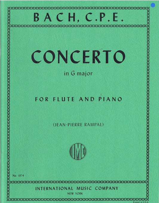 CPE Bach Concerto in G Major for Flute and Piano
