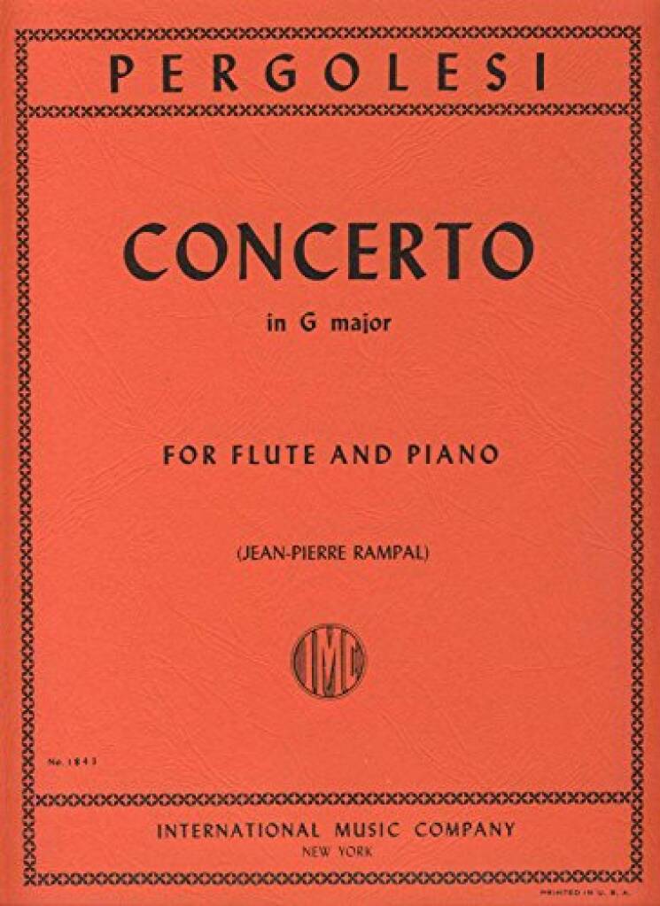Pergolesi- Concerto in G Major for Flute and Piano (IMC)