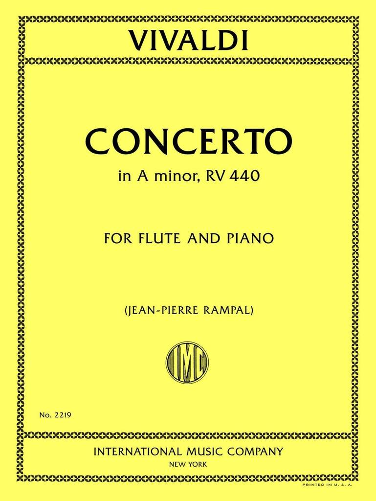Vivaldi- Concerto in A Minor RV540 for Flute and Piano (IMC)
