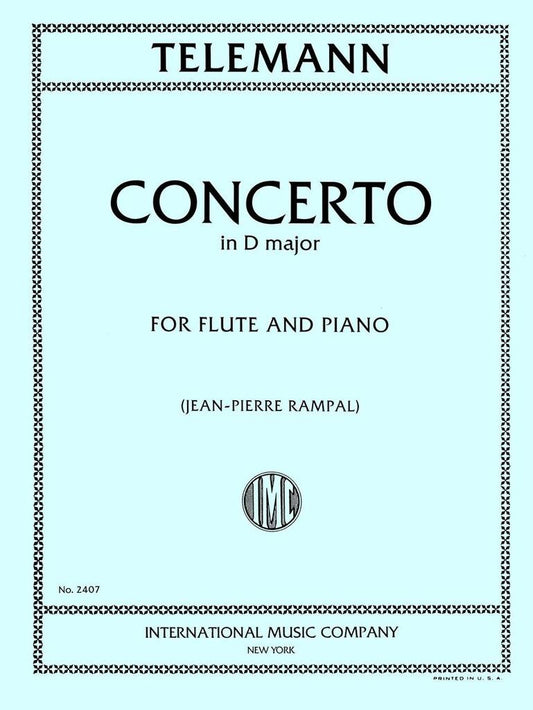 Telemann- Concerto in D for Flute and Piano (IMC)