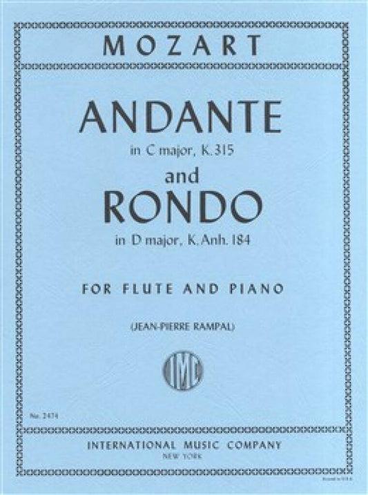 Mozart- Andante in C and Rondo in D for Flute and Piano