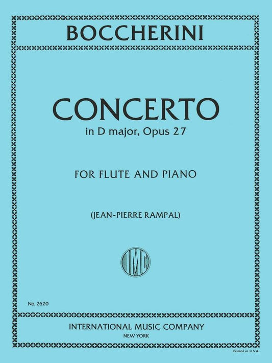 Boccherini- Concerto in D Major for Flute and Piano (IMC)